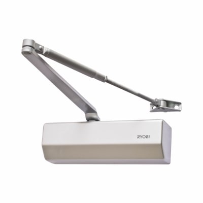 D-1554BC Overhead Fire Door Closer - Power Size 4 - Push/Pull Mounting - Silver