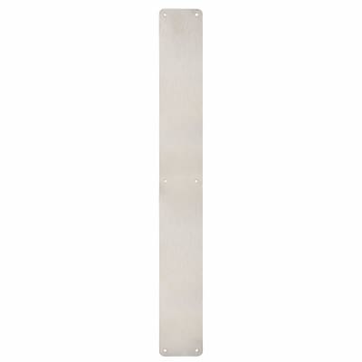 Stainless Steel Plain Finger Plate - 600 x 75 x 1.5mm - Satin