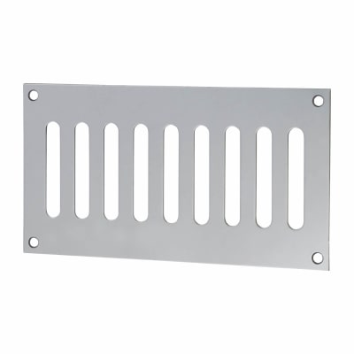 Plain Slotted Vent - 165 x 89mm - 3040mm² Free Air Flow - Polished Stainless Steel