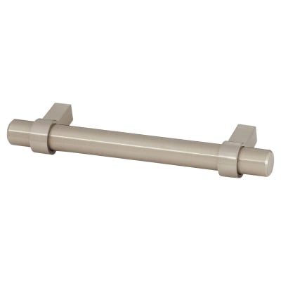 14mm Collared T-Bar Cabinet Pull Handle - 224mm Centres - Satin Stainless Steel