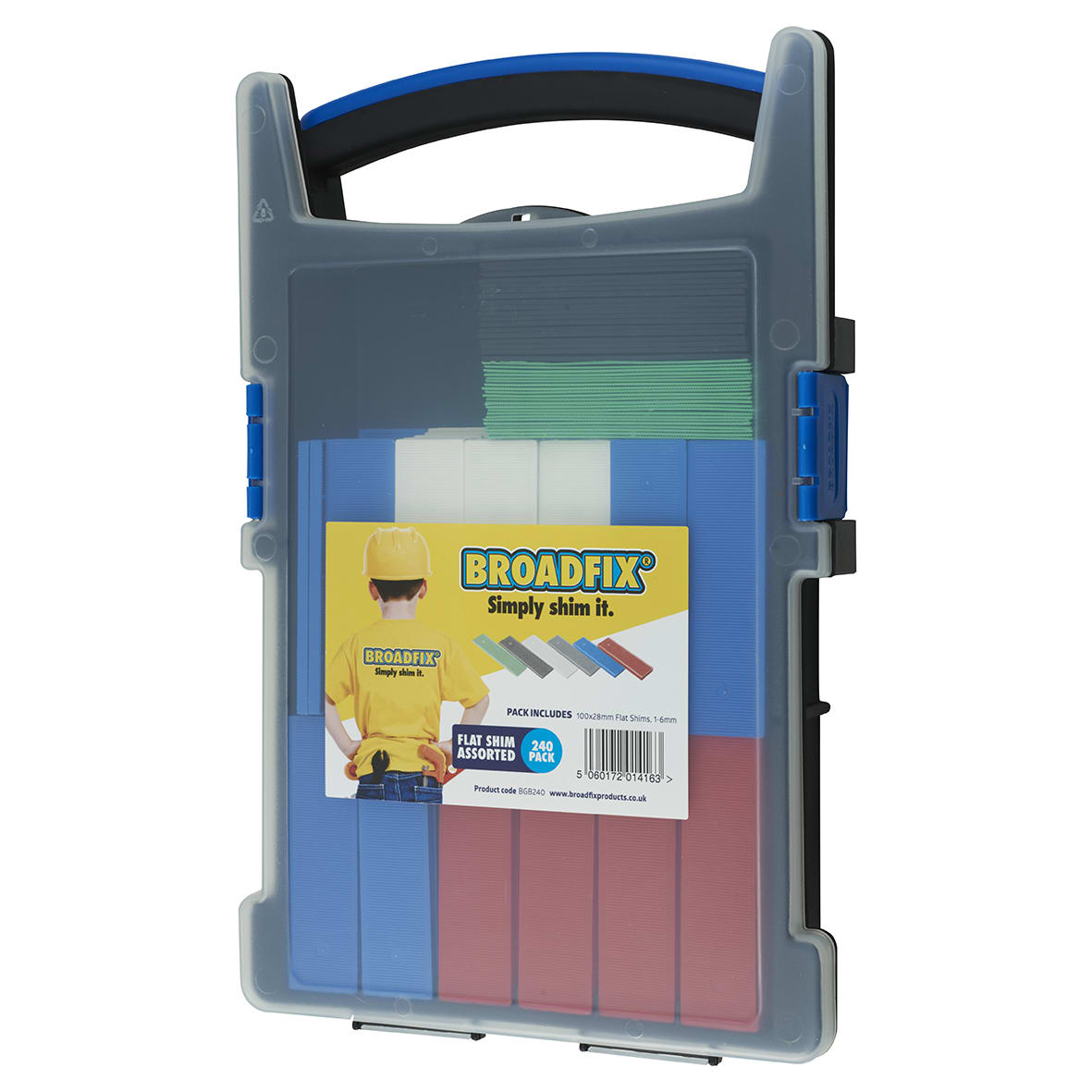 Assorted Flat Packer Shims Grab Box - Pack 240