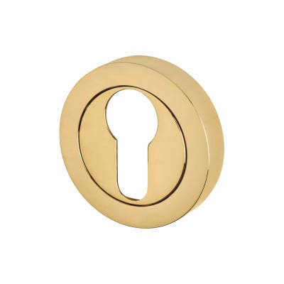 Escutcheon - 50mm Diameter - Euro - PVD Brass