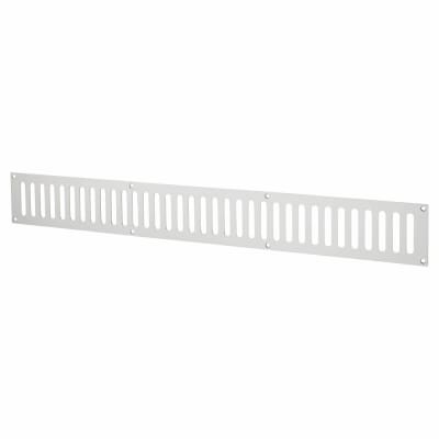 Plain Slotted Vent - 600 x 76mm - 11590mm² Free Air Flow - Satin Aluminium
