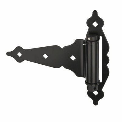 Heavy Duty Self Closing Gate Hinge - 200 x 200mm - Black - Pair