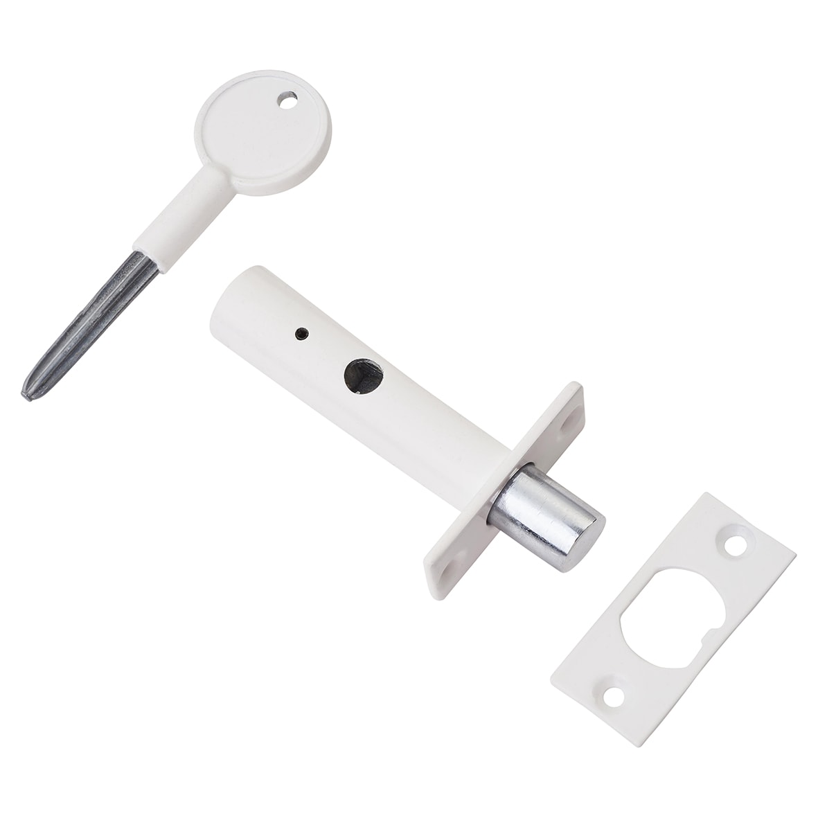 British Pattern Door Rack Bolt - White 871539P
