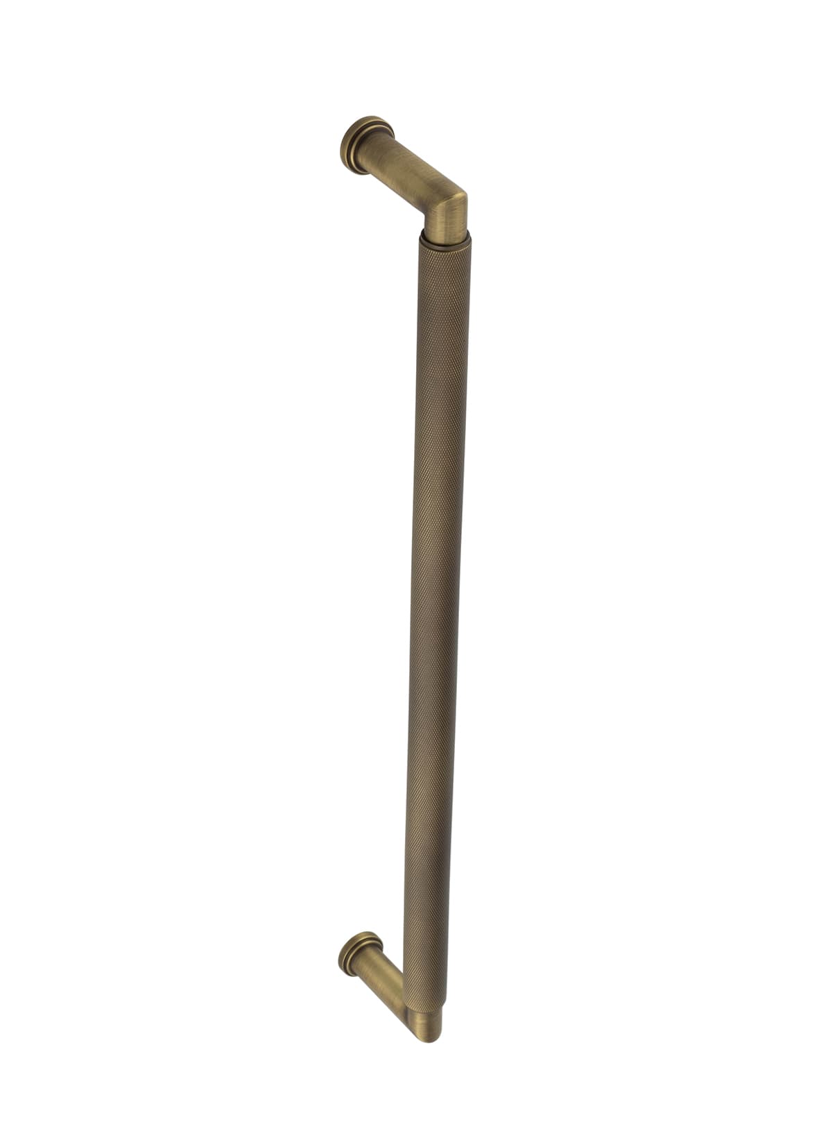 Antique Brass 20mm D-Bar Door Pull Handle - Bolt Fix - 425mm c/c - Piccadilly Range