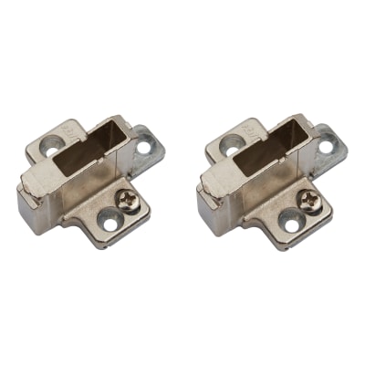 CLIP Cruciform Cabinet Mounting Plate - 18mm Spacing - Zinc Diecast - Pair