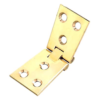 Counter Flap Hinge - 100 x 40 x 3mm - Polished Brass - Pair
