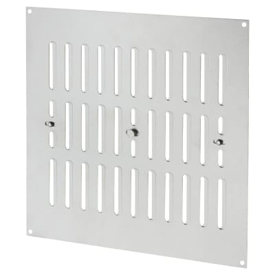 Hit & Miss Vent - 242 x 242mm - Satin Chrome