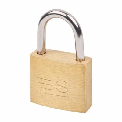 Contract Padlock - 20mm Body - 12 x 10mm Shackle - Brass