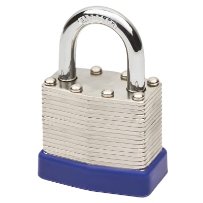Watchman by Squire Laminated Padlock - 40mm Body - 26 x 20mm Shackle - Keyed to Differ - Silver