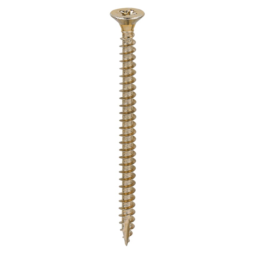 Classic Pozi Countersunk Wood Screws - 5.0 x 70mm - Yellow Zinc - Pack of 200