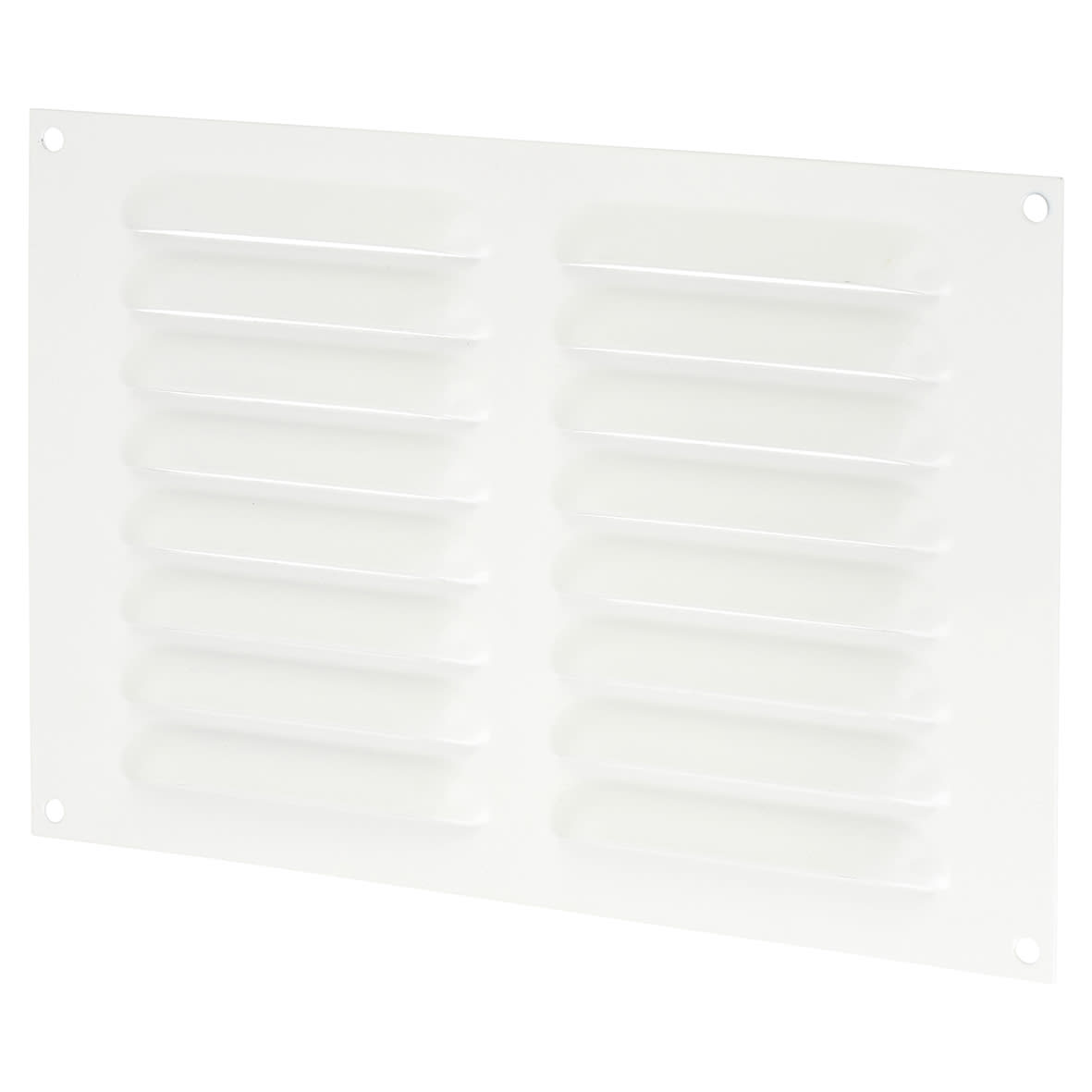 Hooded Louvre Vent - 242 x 165mm - 6650mm² Free Air Flow - White