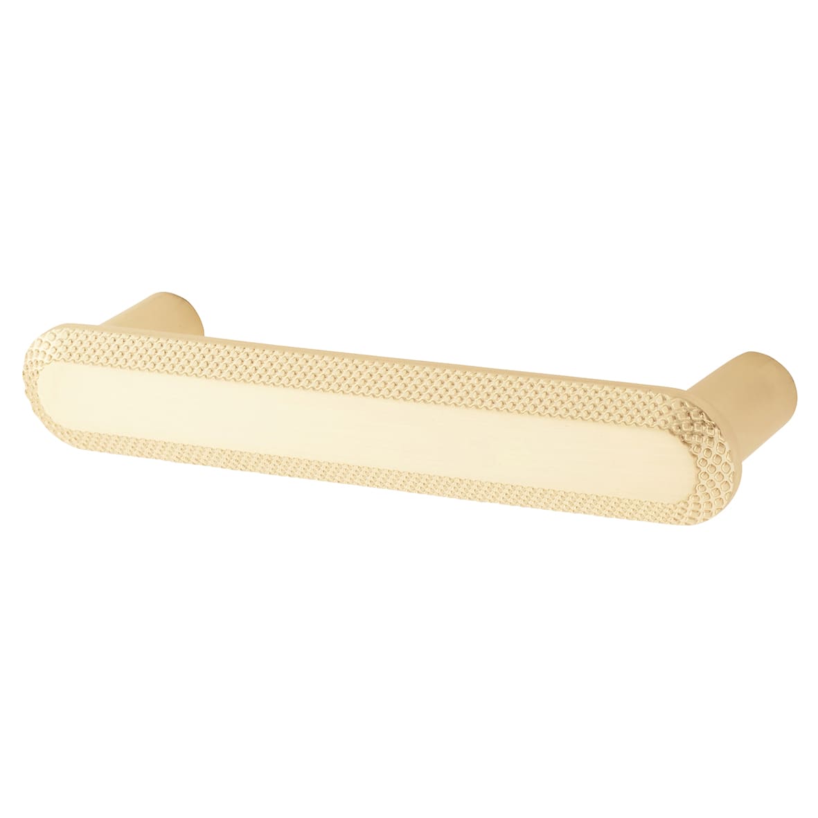 Morley 19mm Bobbled D-Bar Cabinet Pull Handle - 96mm Centres - Satin Brass