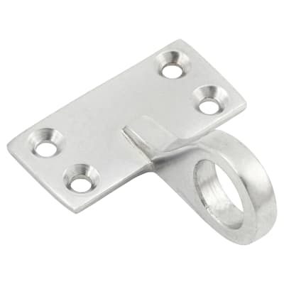 Top Rail Mounting Sash Window Ring Lift - 48 x 22mm - Satin Chrome
