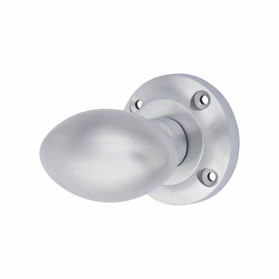 Marcus Satin Chrome Mortice Door Knob - 56mm Rose Diameter - Suffolk Range