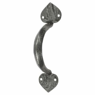 Gothic D-Bar Cabinet Pull Handle - 110mm Centres - Pewter