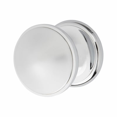 Marcus Polished Chrome Round Centre Door Knob - 81mm Rose Diameter