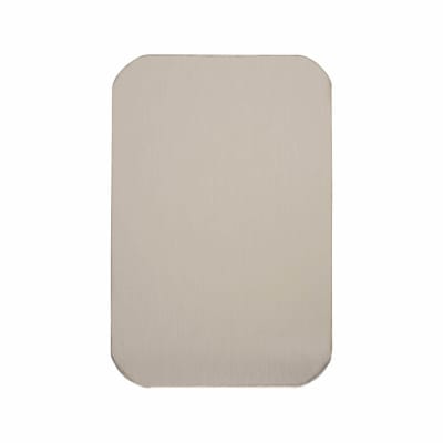 Jumbo Adhesive Fixing Escutcheon - 75 x 50mm - Blank - Satin Stainless Steel