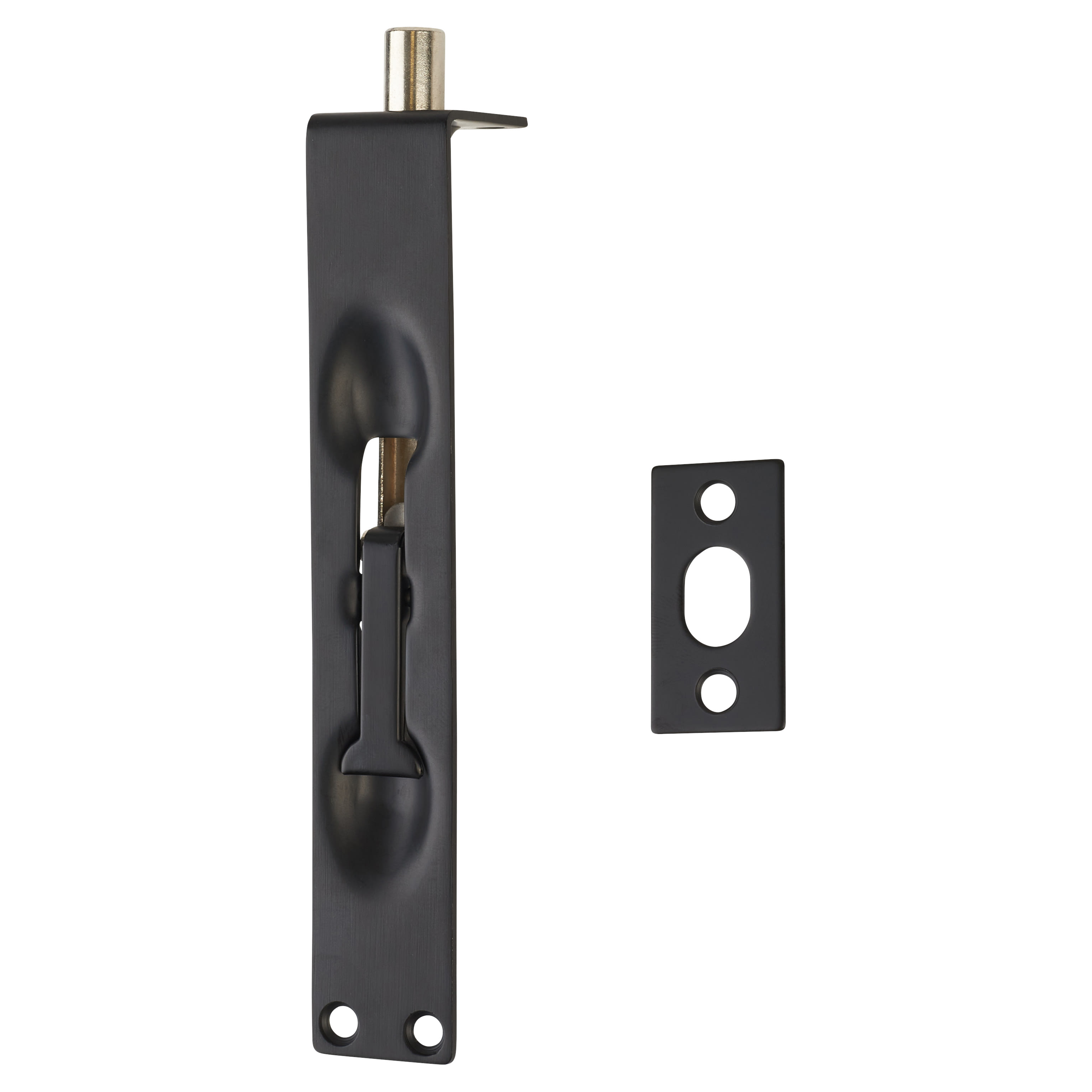 Lever Action Flush Bolt - 150 x 25mm - Matt Black