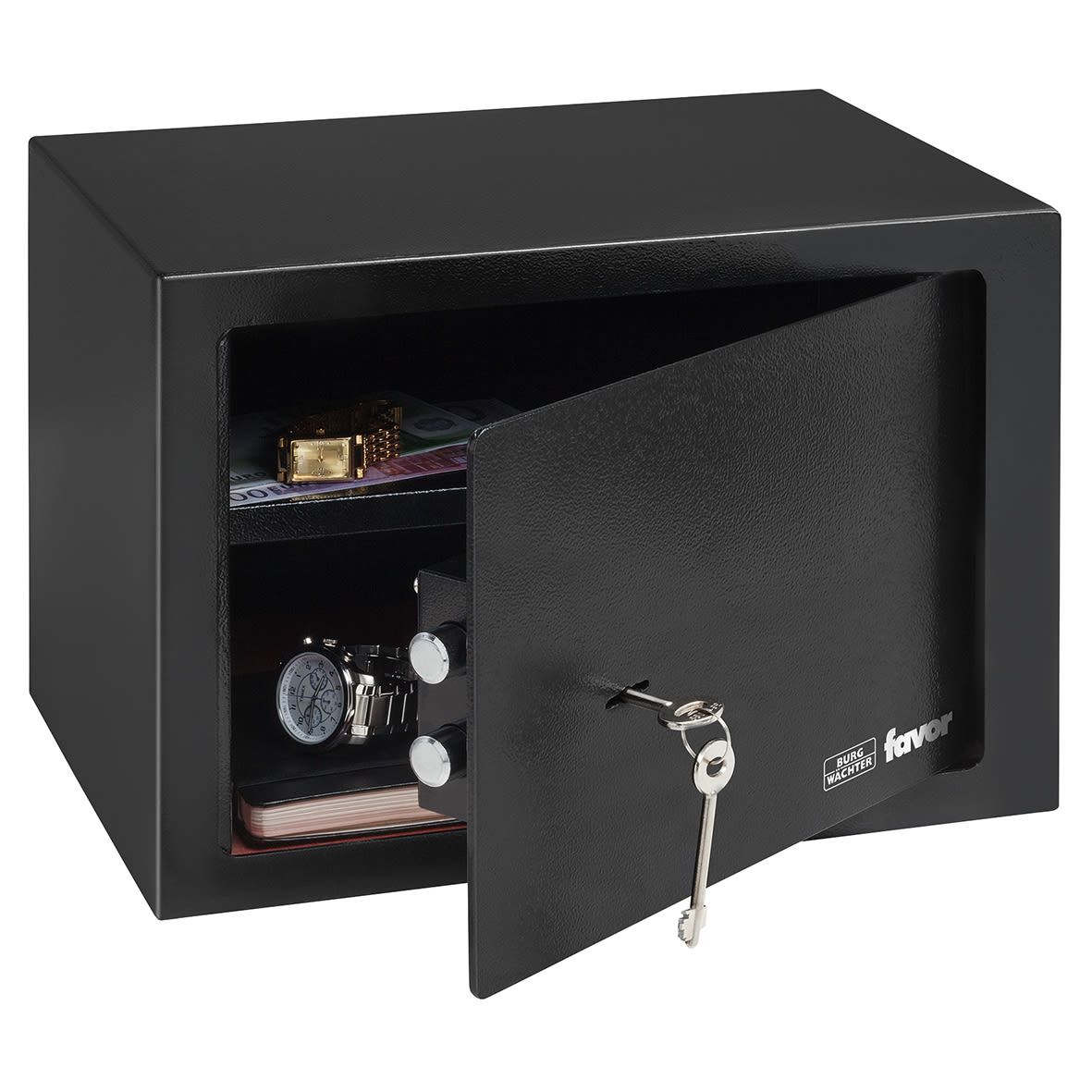 Favor S5K Safe 5 - 250 x 350 x 250mm - Key - Matt Grey