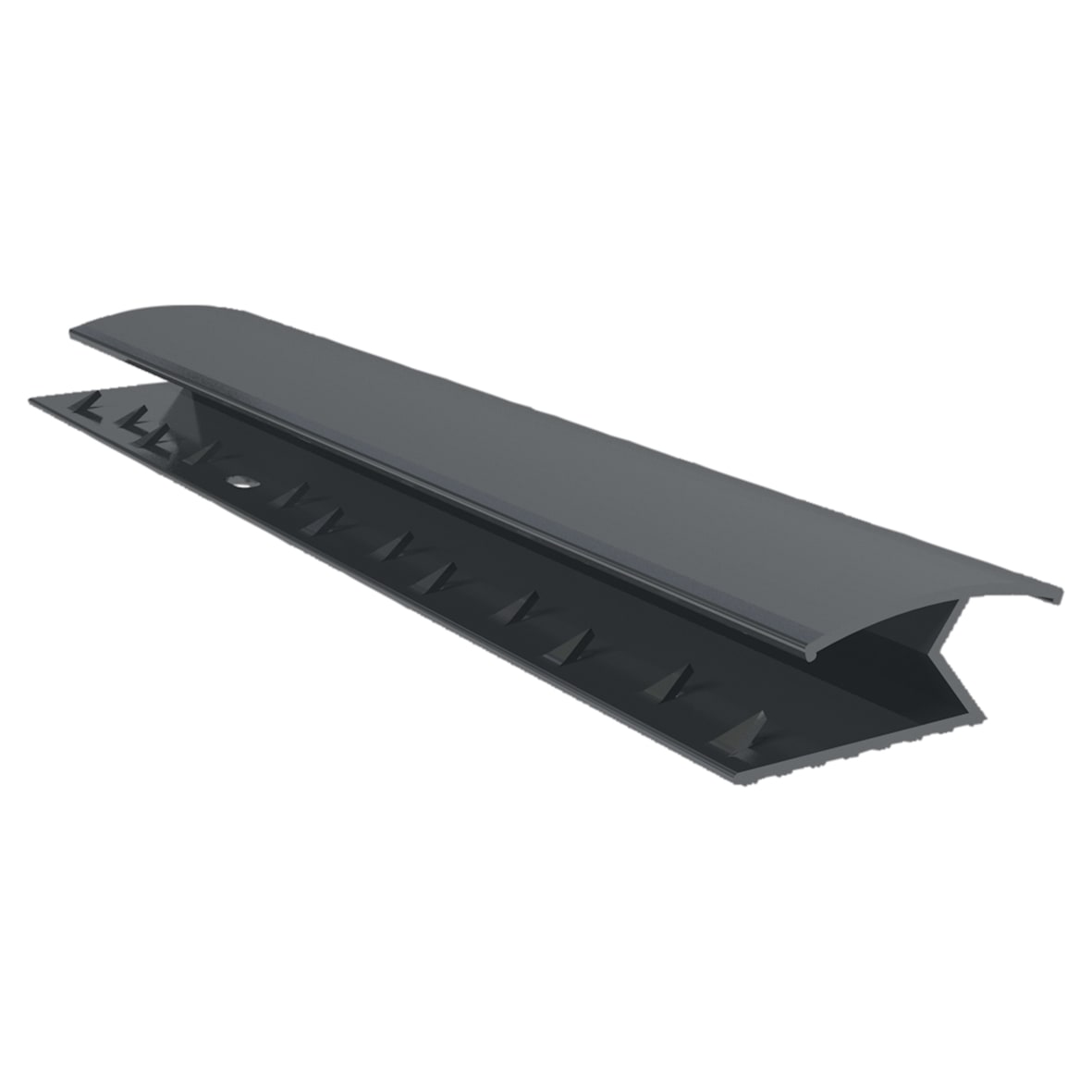M130 Regency Designer Z Section Door Bar Trim - 900mm Length - Dark Chrome