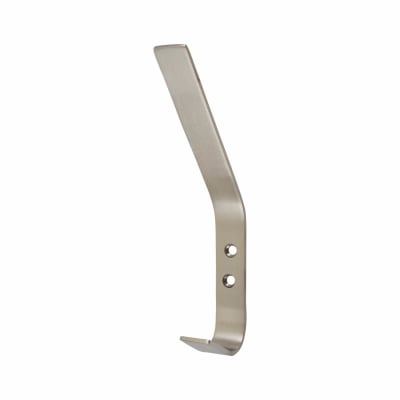 Flat Single Hat & Coat Hook - 175 x 20mm - Satin Stainless Steel