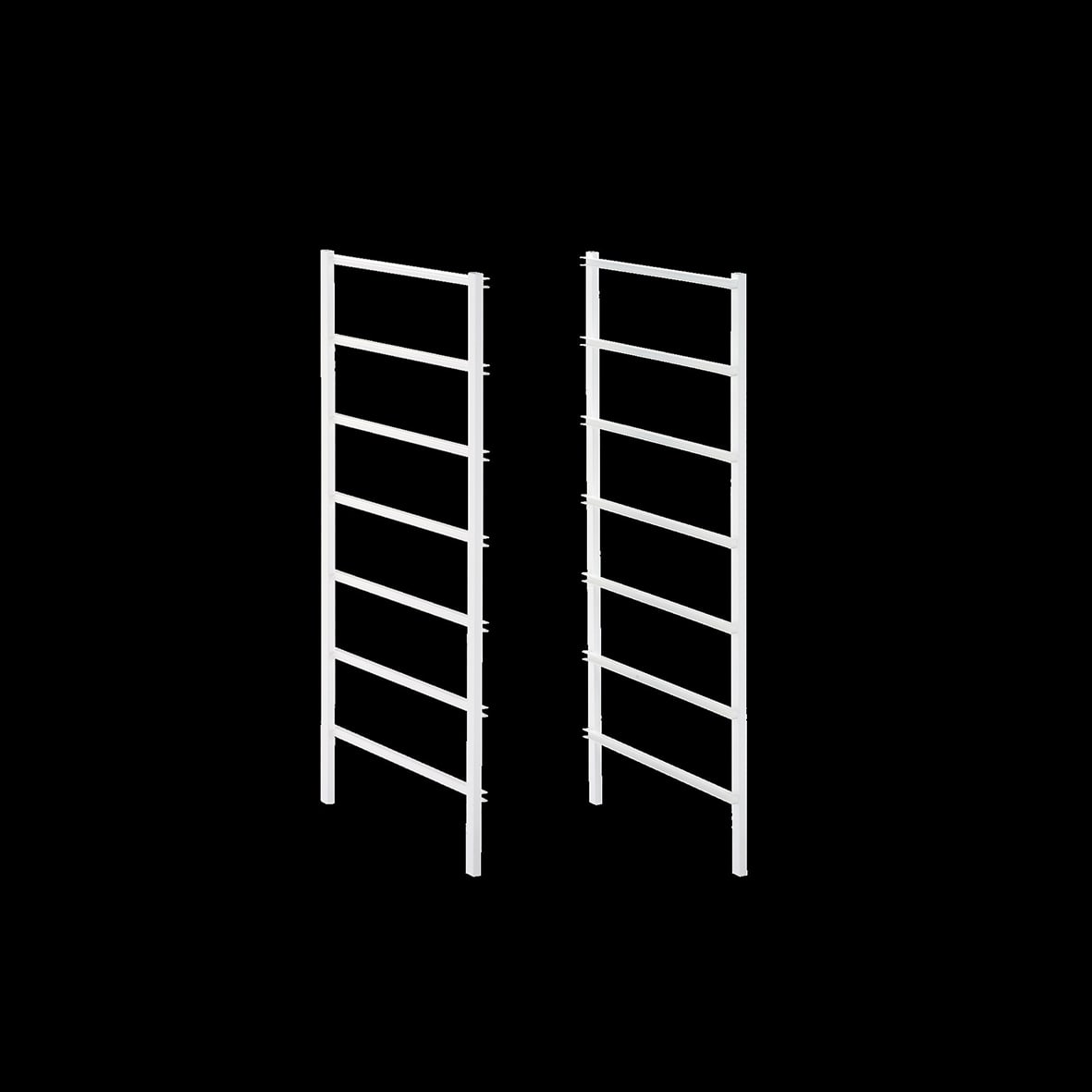 Drawer Basket Tower - Mini 7 Frame Sides - 435 x 740mm - White - Pair