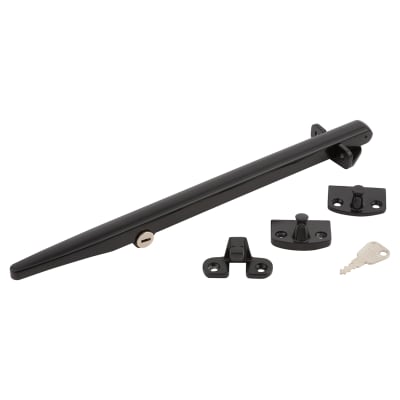 Timber Range Locking Casement Window Stay - 11"/280mm Length - Black