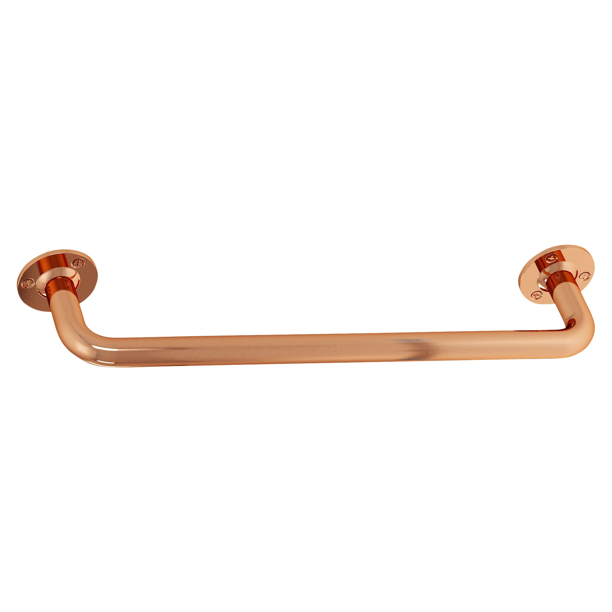 25mm Steel Grab Rail - 457mm Length - Polished Copper