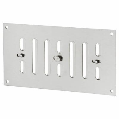 Hit & Miss Vent - 165 x 89mm - Satin Chrome