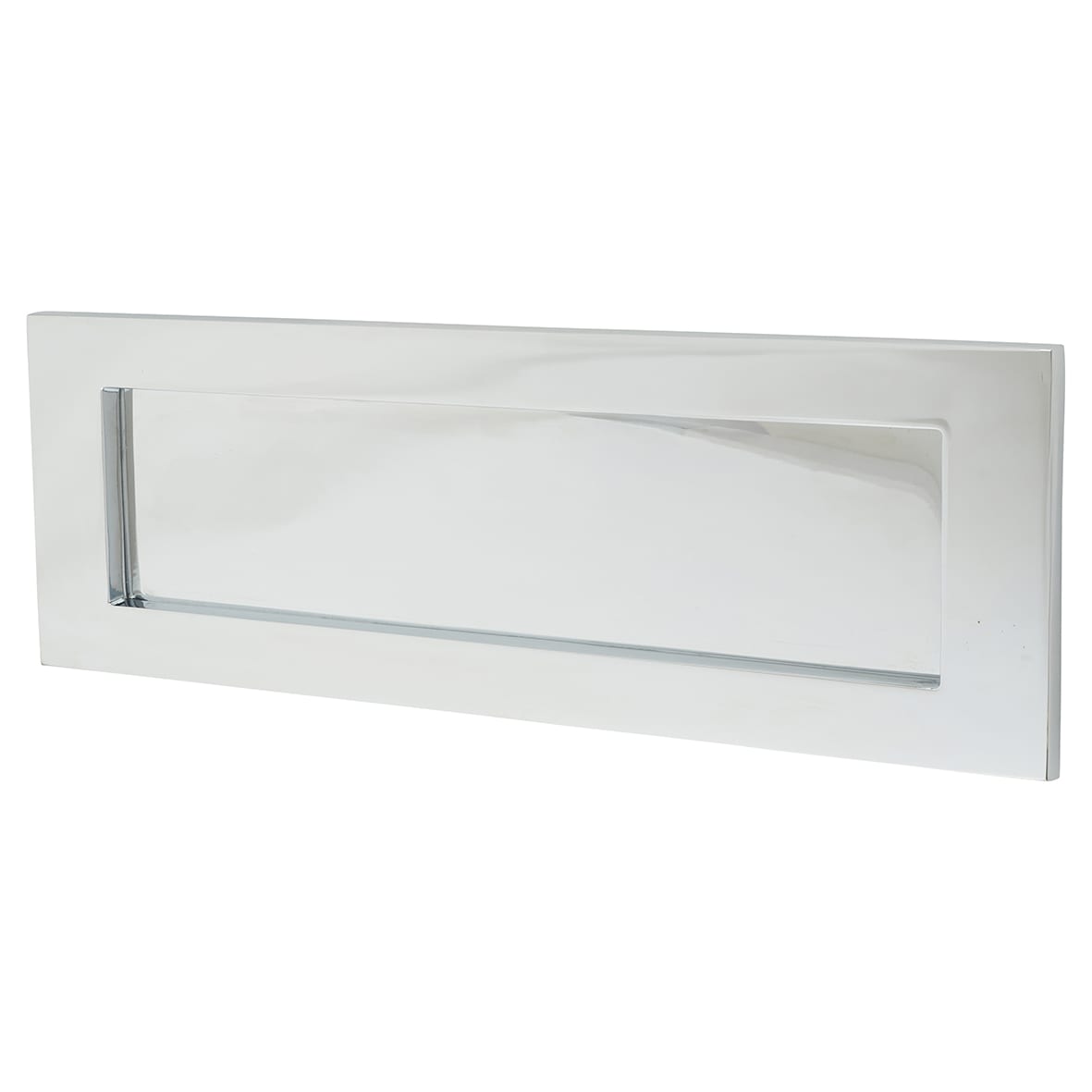 Victorian Letter Plate - 306 x 104mm - Polished Chrome