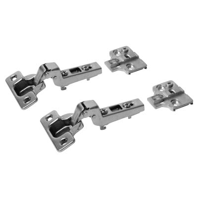 Clip-On Cabinet Hinge - 110° - Inset - Zinc Plated - Pair