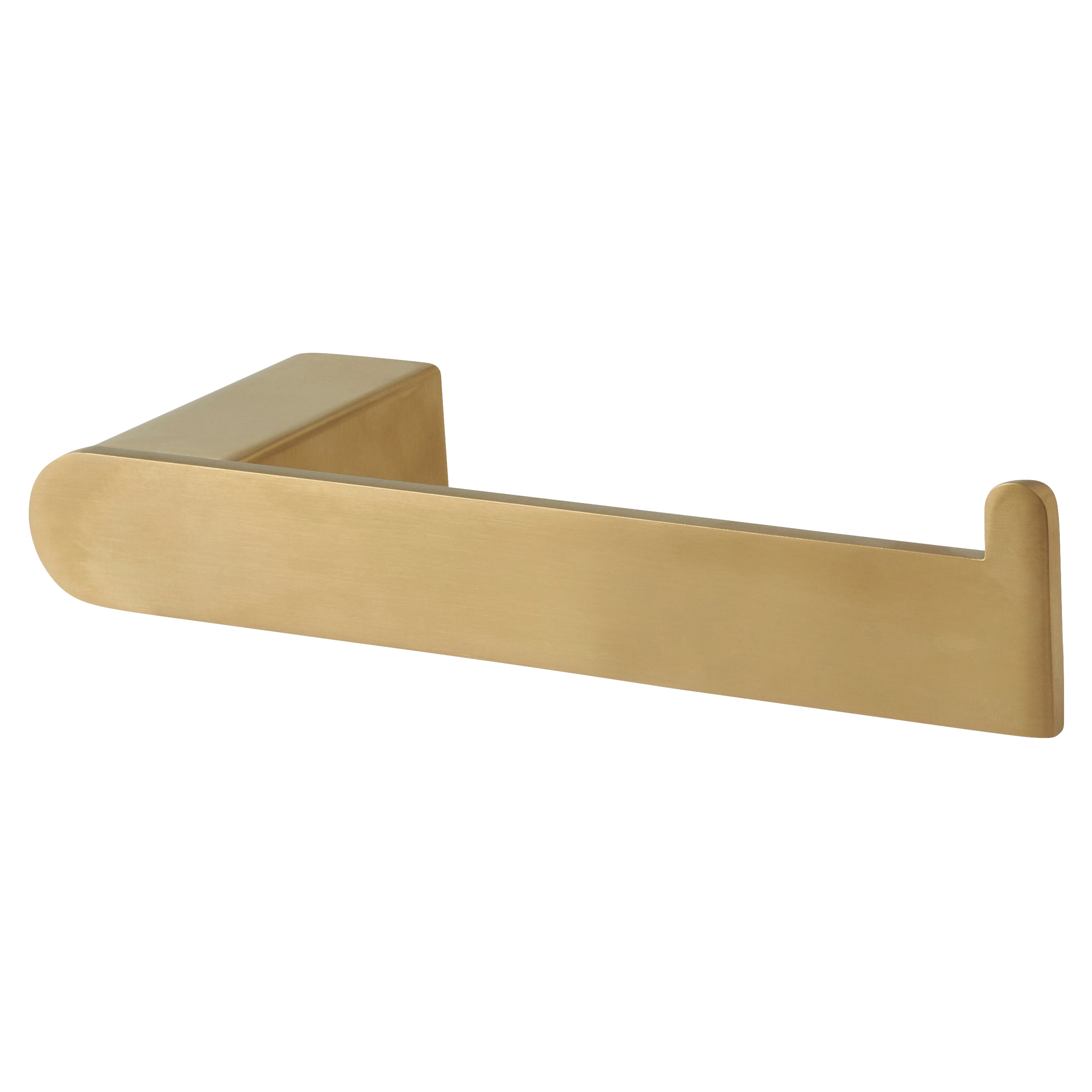 Designer Square Toilet Roll Holder - 180 x 65 x 26mm - PVD Satin Brass
