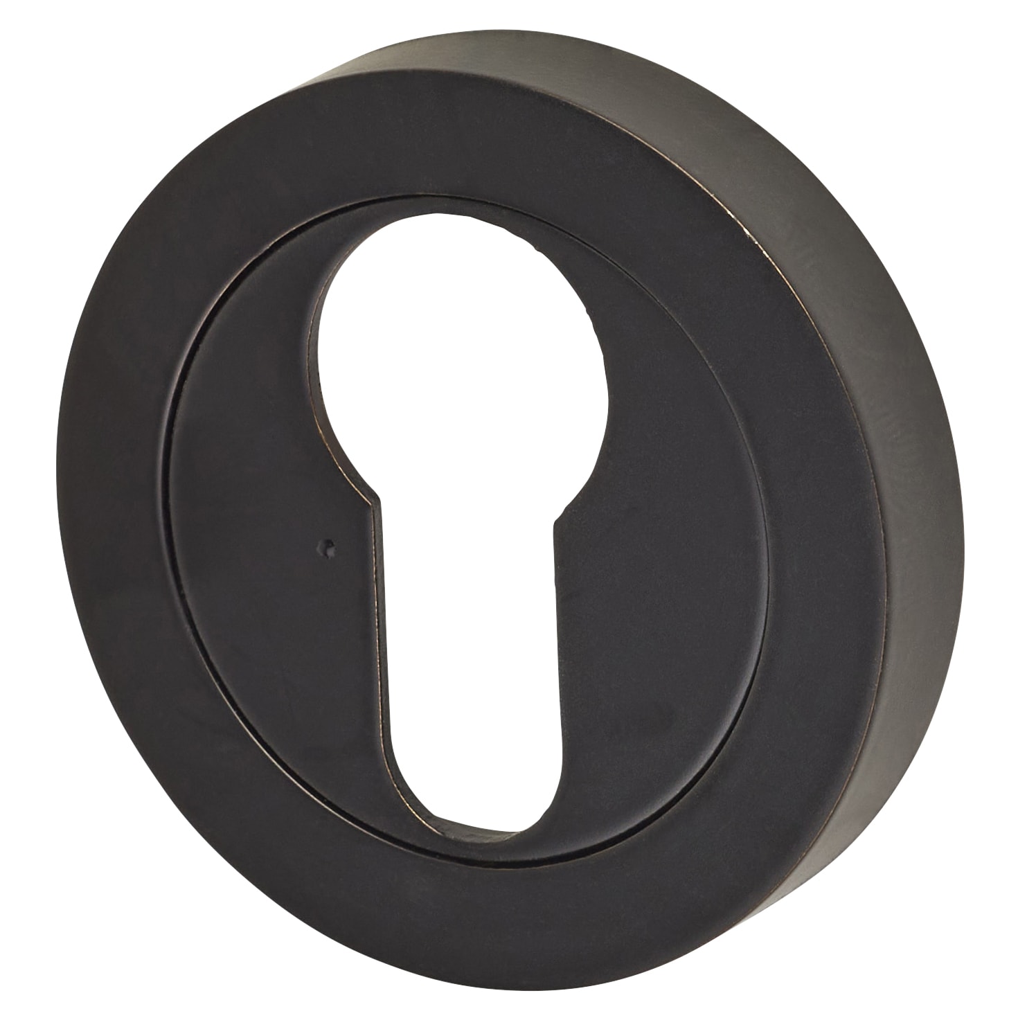 Escutcheon - 52mm Diameter - Euro - Matt Black