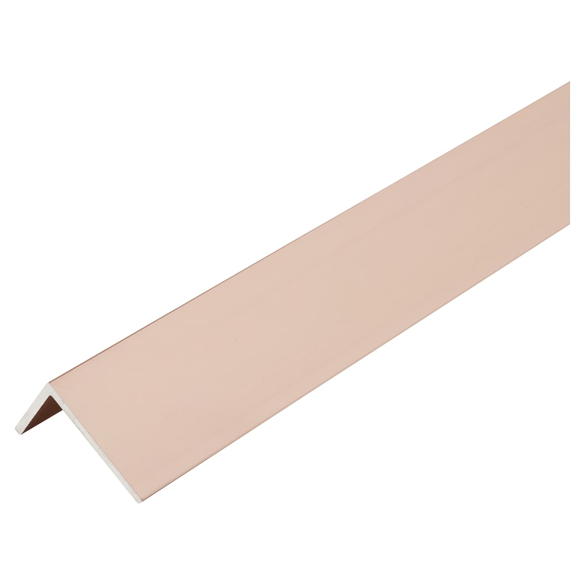 2000mm Aluminium Angle - Unequal Sided - 30 x 20 x 1mm - Rose Gold