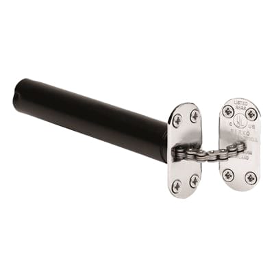 Genuine Perko R1 Concealed Chain Door Closer - Radius Plate - Satin Chrome