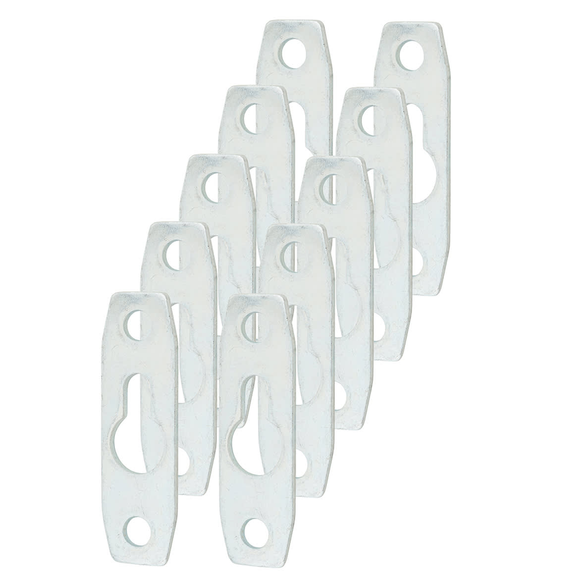 Keyhole Hanging Plate - 46 x 14mm - Zinc Plated - Pack of 10