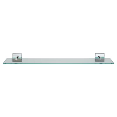 Chester Glass Shelf - 590 x 132.5mm - Polished Chrome