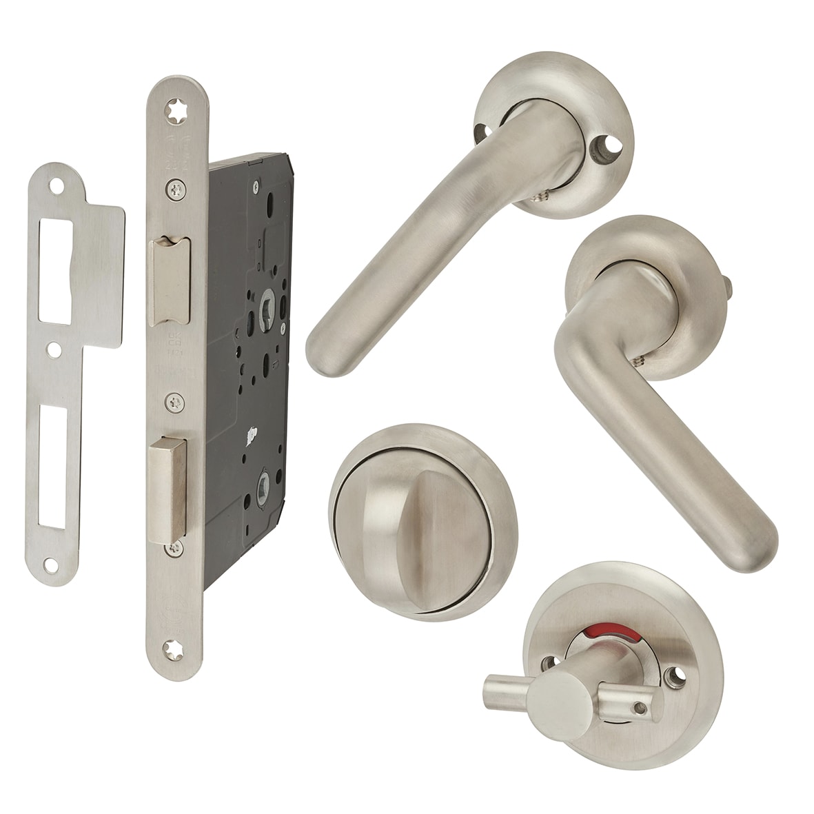 Anti-Ligature First Entry Bathroom Doorset with Primary Override