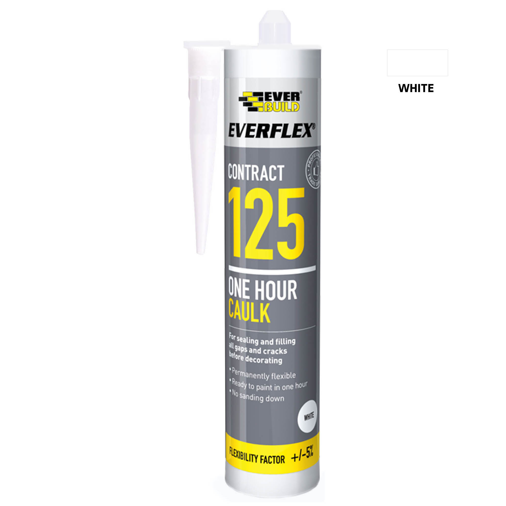 Everflex 125 One Hour Caulk - 300ml - White