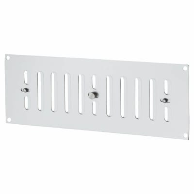 Hit & Miss Vent - 242 x 89mm - Satin Aluminium