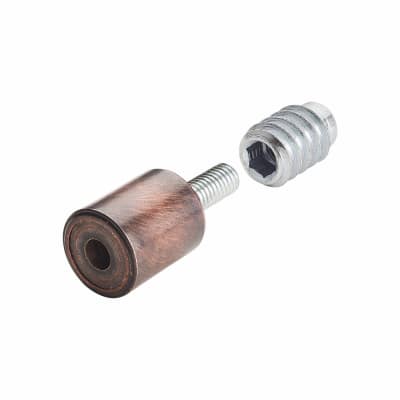 Bramah Rola Wooden Sash Window Stop - 19mm - Bronze - 2 Body + 4 Inserts