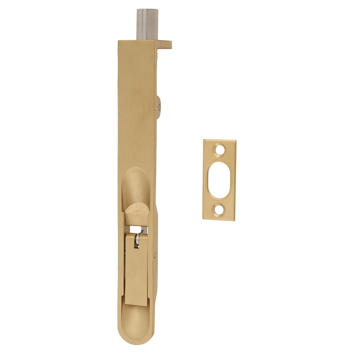 Lever Action Flush Bolt - 150 x 20mm - Fire Rated - Radius - Satin Brass
