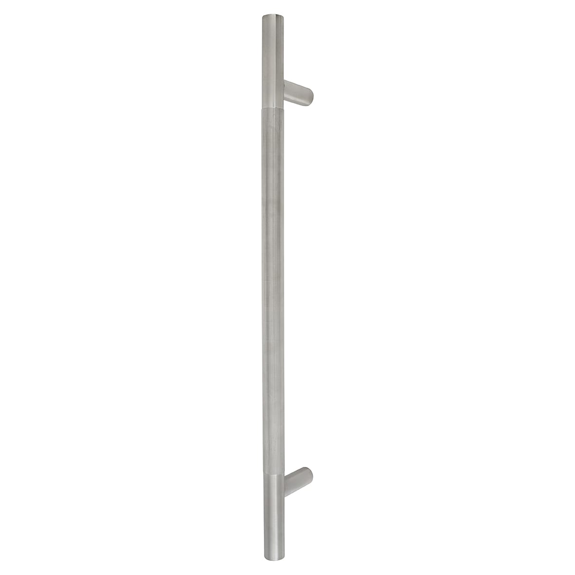 Satin Stainless Steel 23mm Lines T-Bar Pull Handle - 450mm Centres