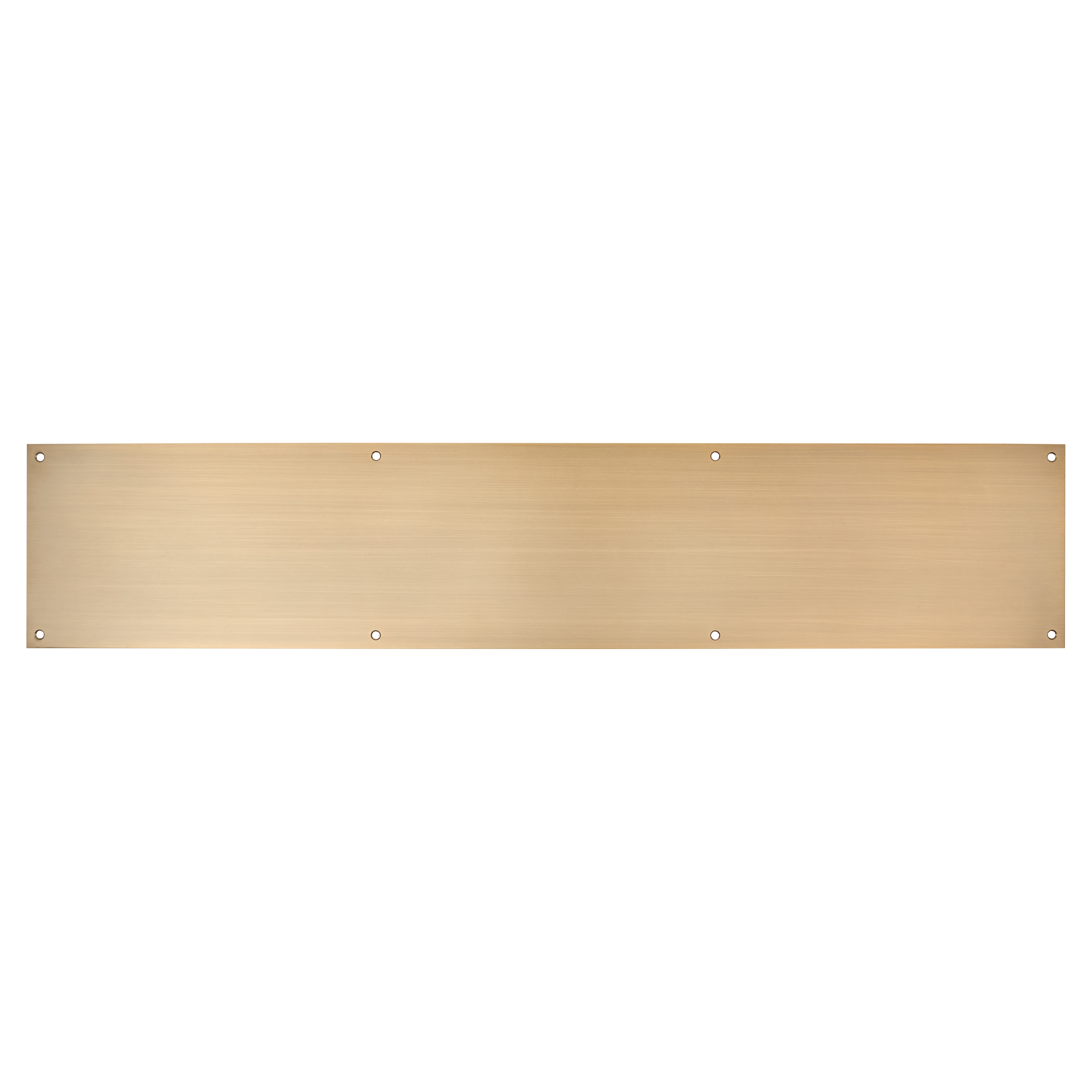 Stainless Steel Kick Plate - 762 x 150 x 1.2mm - 8 Screw Holes - Antique Brass