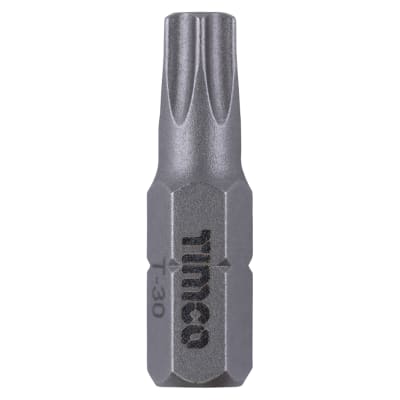 Steel Driver Bits - Torx - T30 - 25mm Length - Pack of 10