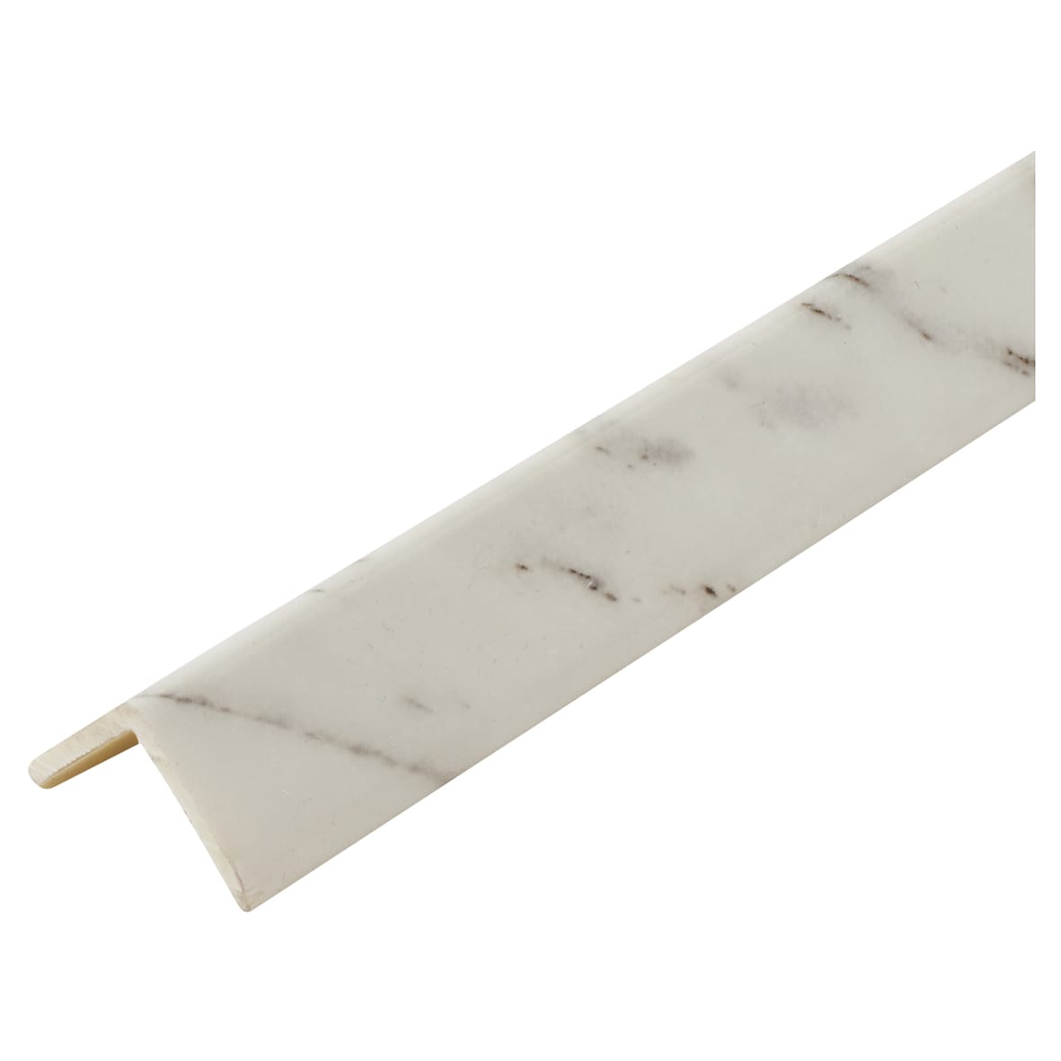 2000mm Plastic Angle - Equal Sided - 20 x 20 x 1mm - Light Marble