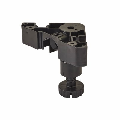 Heavy Duty Triangular Adjustable Cabinet Furniture Plinth Legs - 95-180mm - Black - Pack of 4