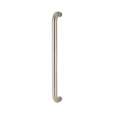 316 Satin Stainless Steel 25mm D-Bar Door Pull Handle - Bolt Fix - 450mm Centres